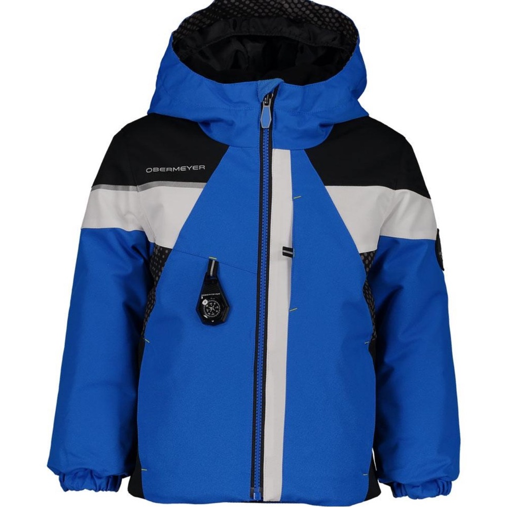 Obermeyer Orb Insulated Blue and Black Kids Winter Ski Puffer Jacket